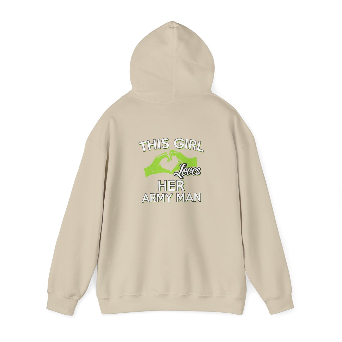 This Girl Loves Her Army Man Hoodie, Military Sweatshirt, Unisex Army Merchandise, Gifts for Military Spouses, Patriotic