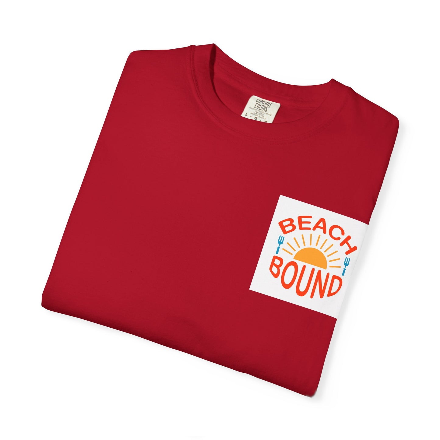 Beach Bound Unisex Garment-Dyed T-Shirt, Summer Vibes, Casual Wear, Beach Trip, Vacation Shirt, Outdoor Activities