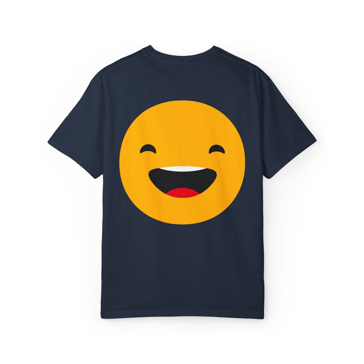 Smiley Face Unisex Garment-Dyed T-Shirt - Fun and Comfortable Casual Wear