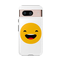Happy Face Tough Phone Case - Durable Protection with Smile Design