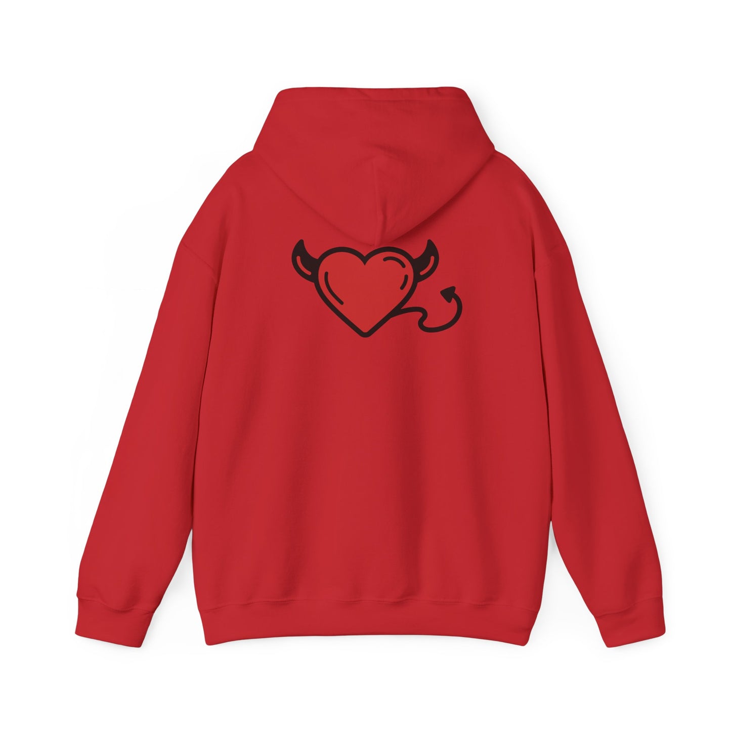 Devilish Heart Hoodie - Unisex Heavy Blend™ Sweatshirt for Fun-Loving Spirits