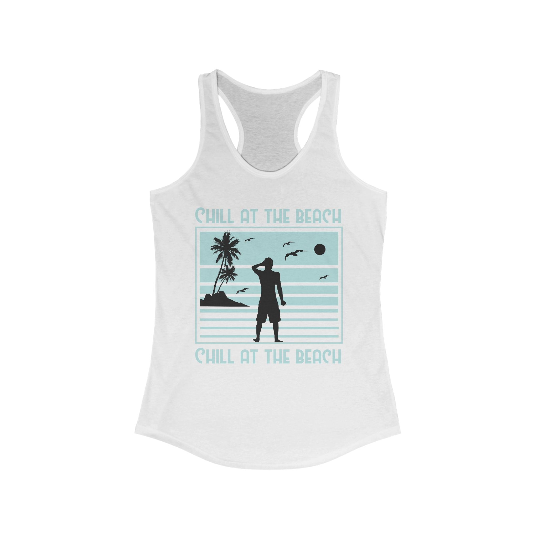 Racerback Tank Top for Women, Summer Sleeveless Shirt, Workout Gym Fitness Wear, Yoga Activewear, Casual Beach Tank, Gift for