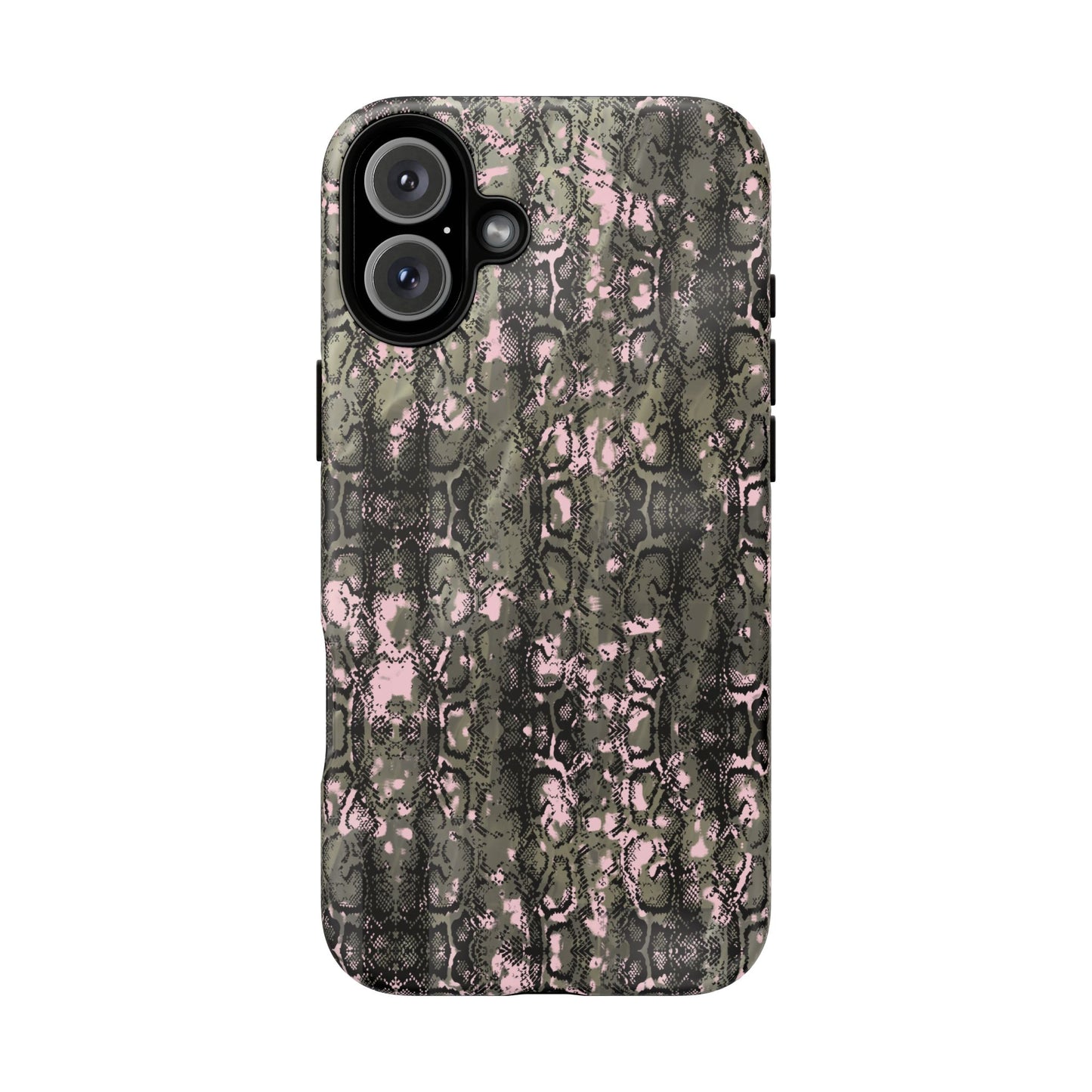 Camo Snake Pattern Phone Case – Rugged Protection Meets Bold Style  Turn heads while protecting your phone with this fierce camo snake pattern case—where urban edge meets outdoor grit.
