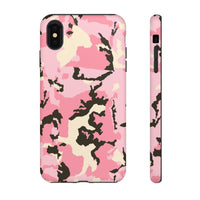 Stylish Tough Phone Case – Pink Camo Design for Bold Protection  Make a statement while keeping your phone safe with this eye-catching pink camouflage case that blends fashion with durability.