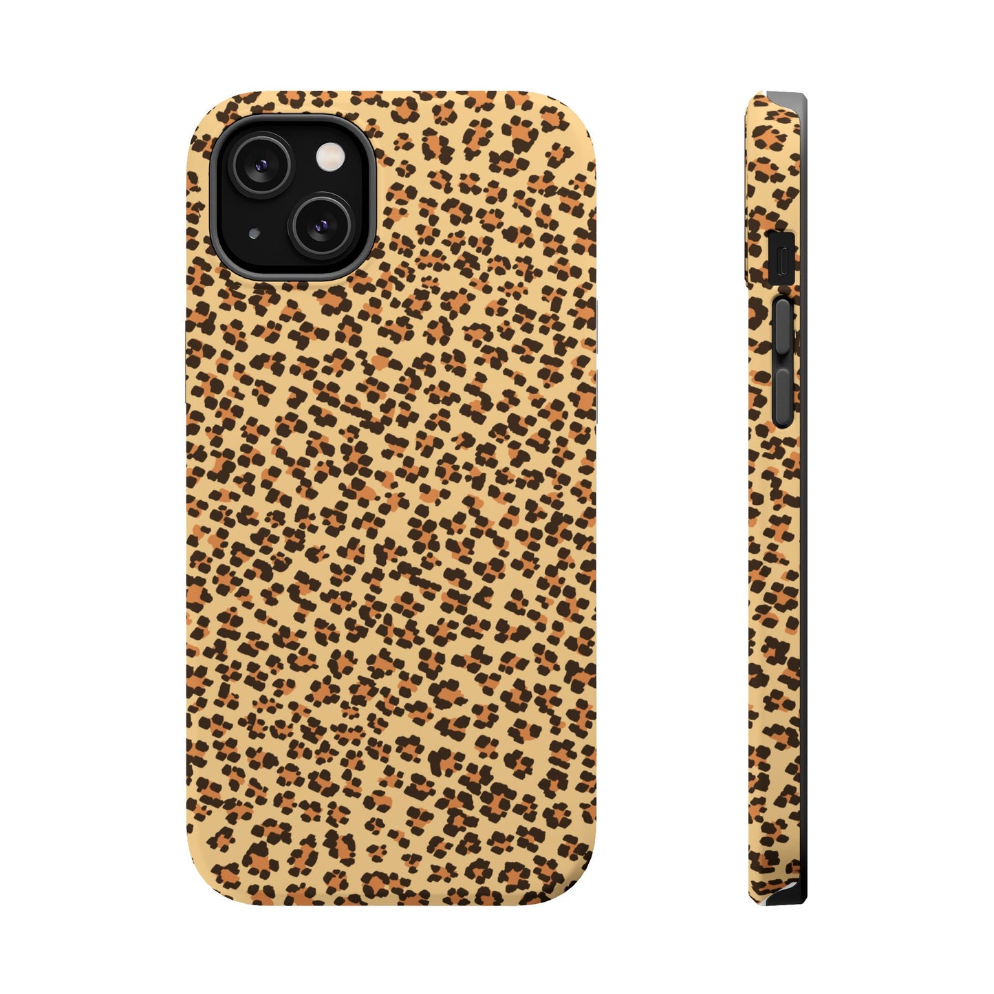 Leopard Print Magnetic Tough Case for iPhone – Bold Style, Rugged Protection  Make a fierce statement while keeping your iPhone safe with this stylish and durable magnetic tough case featuring a trendy leopard print design.