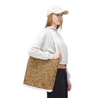 Trendy Leopard Print Tote Bag - Stylish & Versatile Accessory