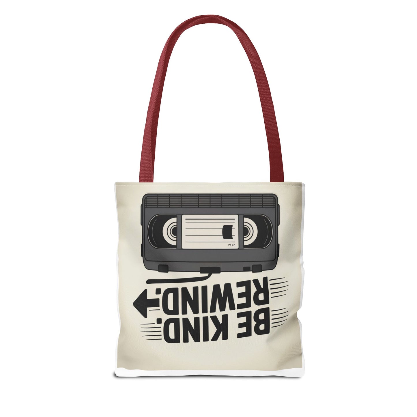 Retro Be Kind Rewind Tote Bag, Fun Eco-Friendly Tote, Gift for Movie Lovers, Shopping Bag, Beach Bag, Perfect for Everyday