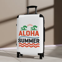 Stylish Travel Suitcase with Aloha Summer Design, Vacation Luggage for Adventure Seekers, Beach Trip Essentials, Summer