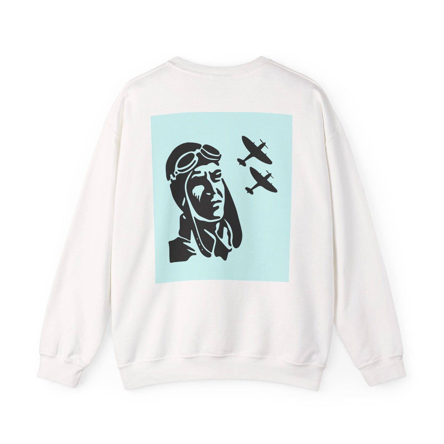 Vintage Aviator Crewneck Sweatshirt - Unisex Heavy Blend