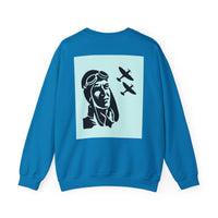 Vintage Aviator Crewneck Sweatshirt - Unisex Heavy Blend