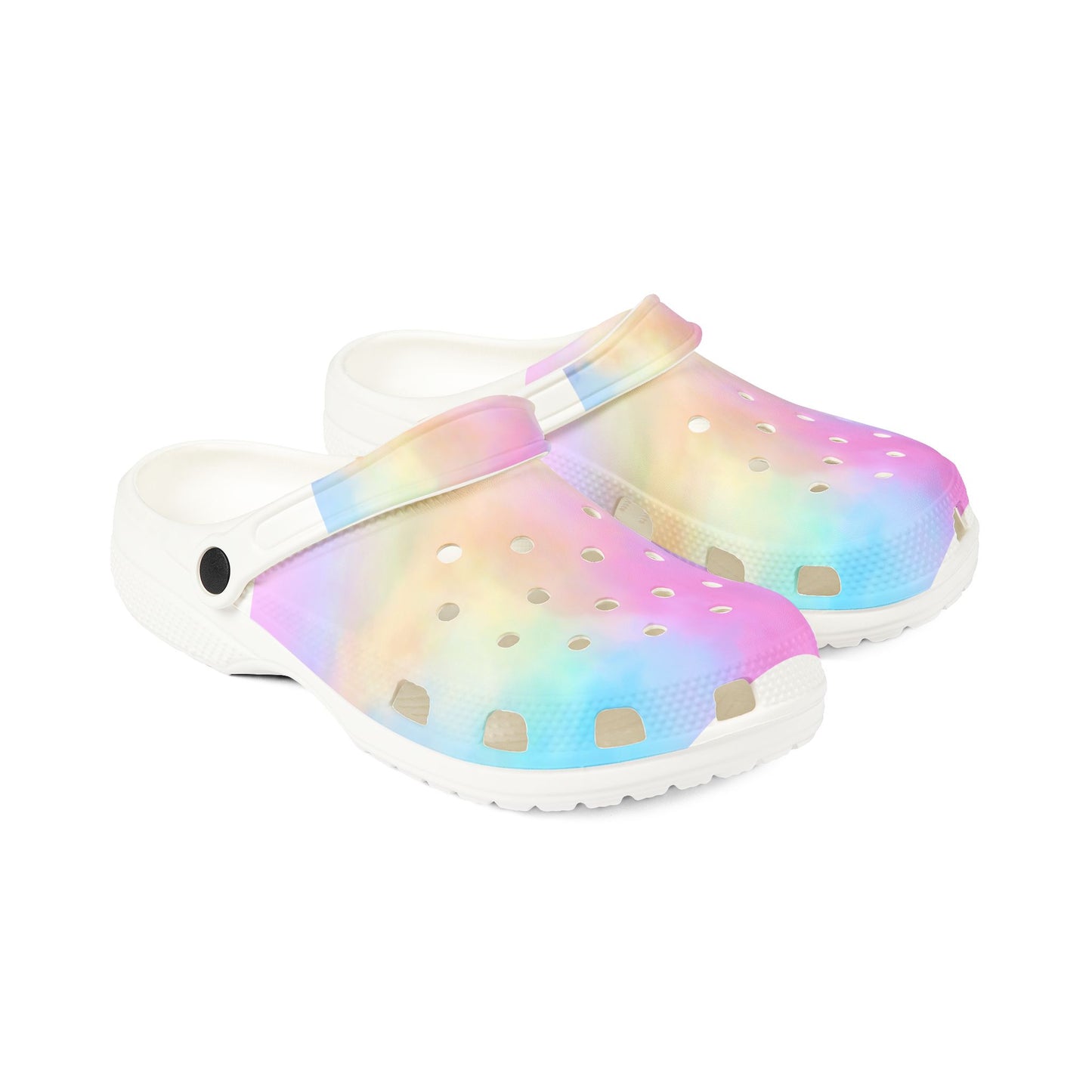 Rainbow Tie-Dye EVA Foam Clogs for Comfort and Fun