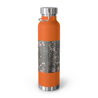 Stylish Copper Vacuum Insulated Bottle, 22oz - Trendy Snakeskin Design