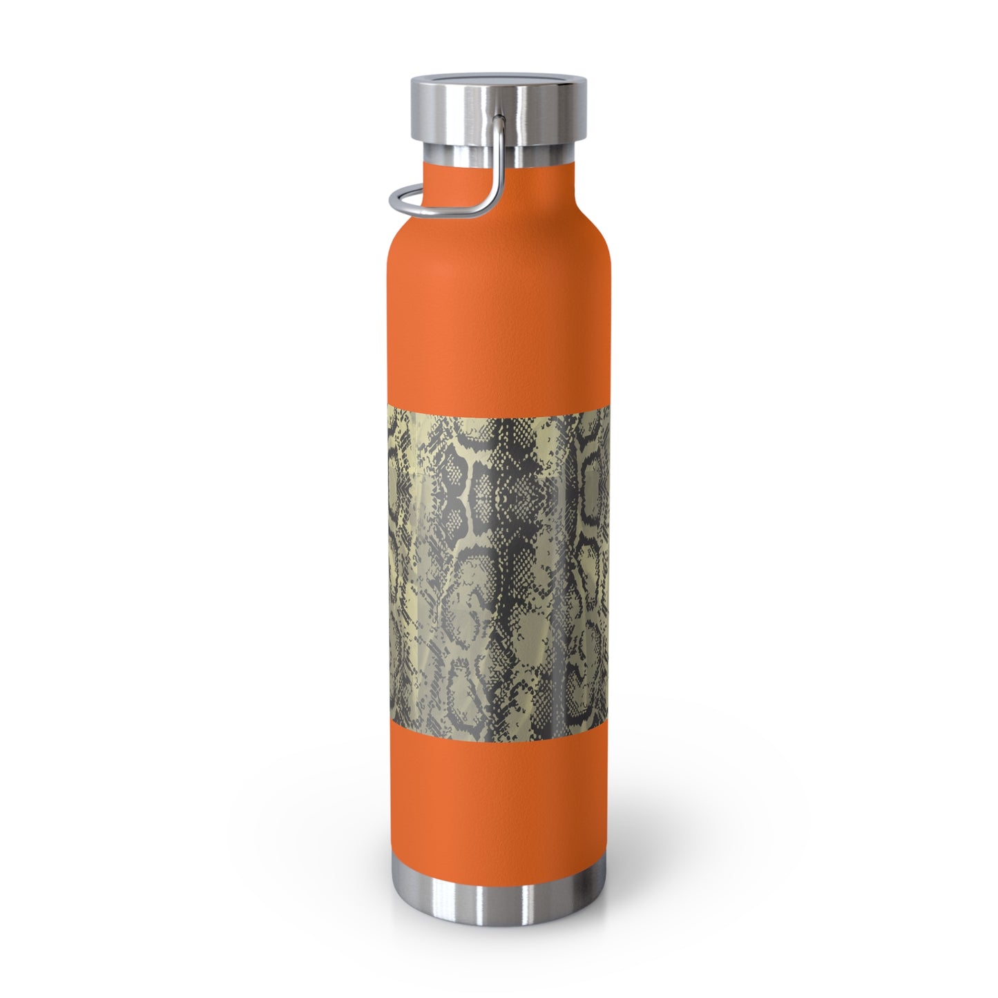 Stylish Snake Print Insulated Water Bottle - 22oz Copper Vacuum Flask