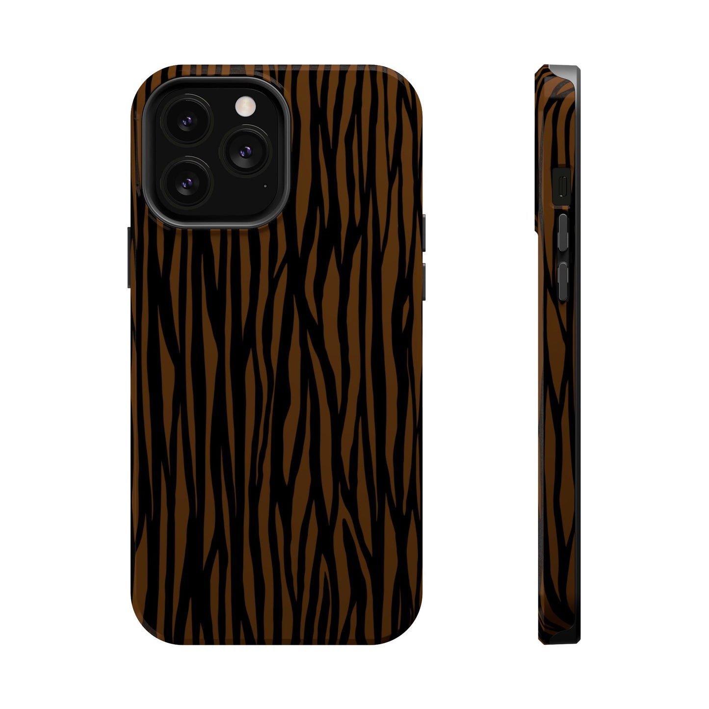 Stylish Magnetic Tough Phone Case - Bold Striped Design