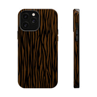 Stylish Magnetic Tough Phone Case - Bold Striped Design