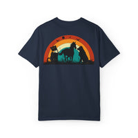 Rainbow Animal Scene Unisex T-Shirt - Nature Lover's Gift