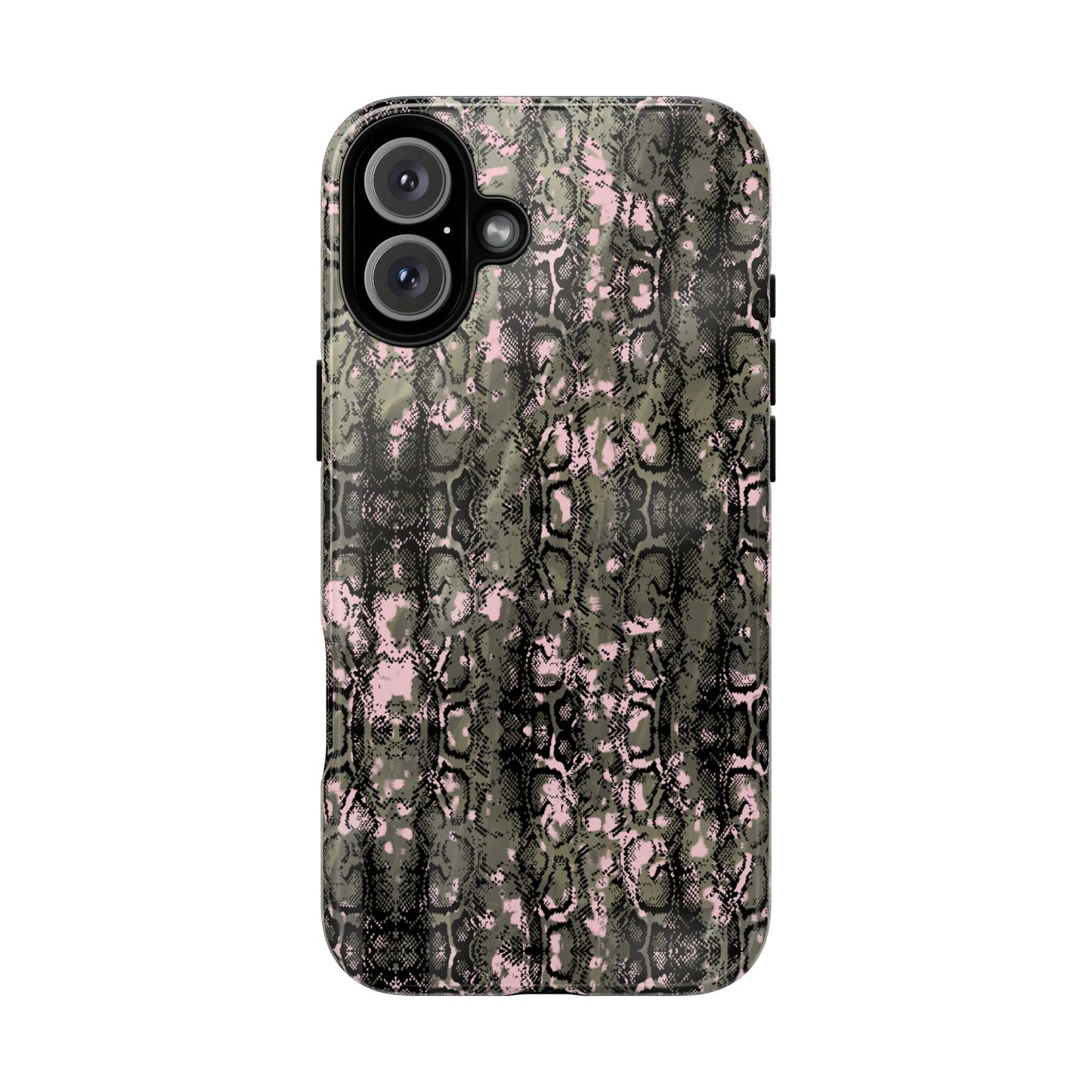 Camo Snake Pattern Phone Case – Rugged Protection Meets Bold Style  Turn heads while protecting your phone with this fierce camo snake pattern case—where urban edge meets outdoor grit.