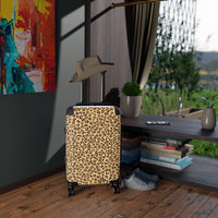 Stylish Leopard Print Carry-On Suitcase