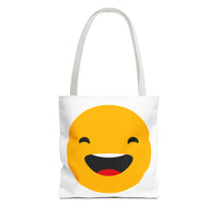Smiley Face Tote Bag - Fun and Cheerful Reusable Shopping Bag
