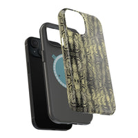 Stylish Snake Skin Magnetic Tough Case - Durable Protection for Your Phone
