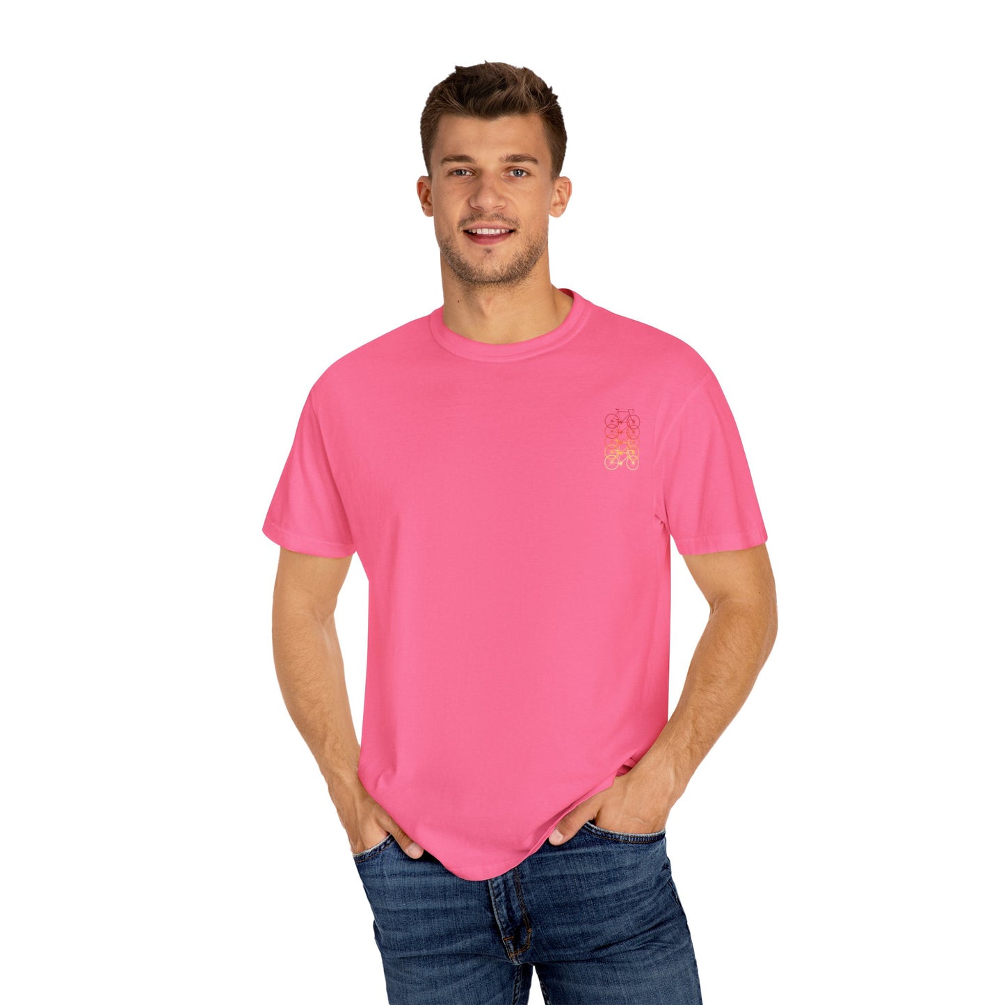 Gradient Bicycle Unisex T-Shirt - Perfect for Cycling Enthusiasts
