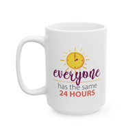 Sunshine Ceramic Mug, Coffee Cup for Morning Motivation, Gift for Friends, Inspirational Quote, Self-Care Reminder