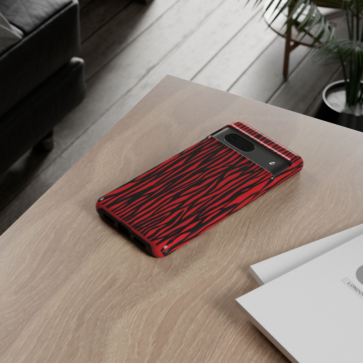 Bold Zebra Print Phone Case - Tough Protection for Trendsetters