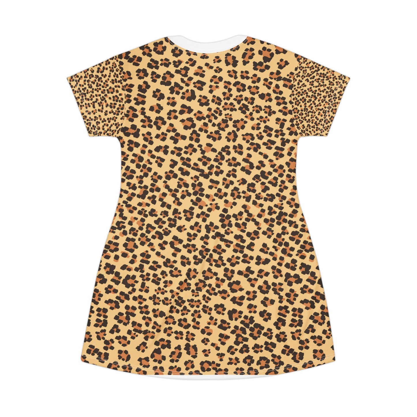 Leopard Print T-Shirt Dress - Casual Summer Outfit