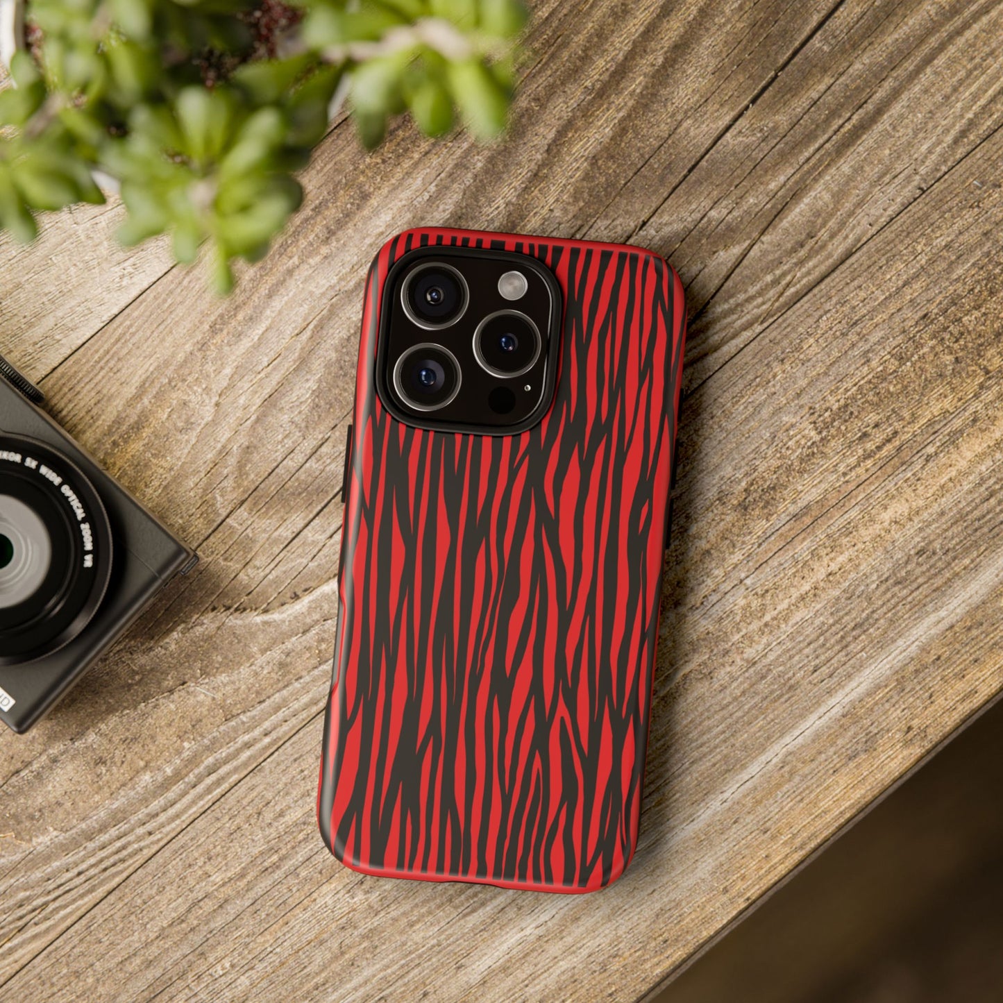 Bold Zebra Print Phone Case - Tough Protection for Trendsetters