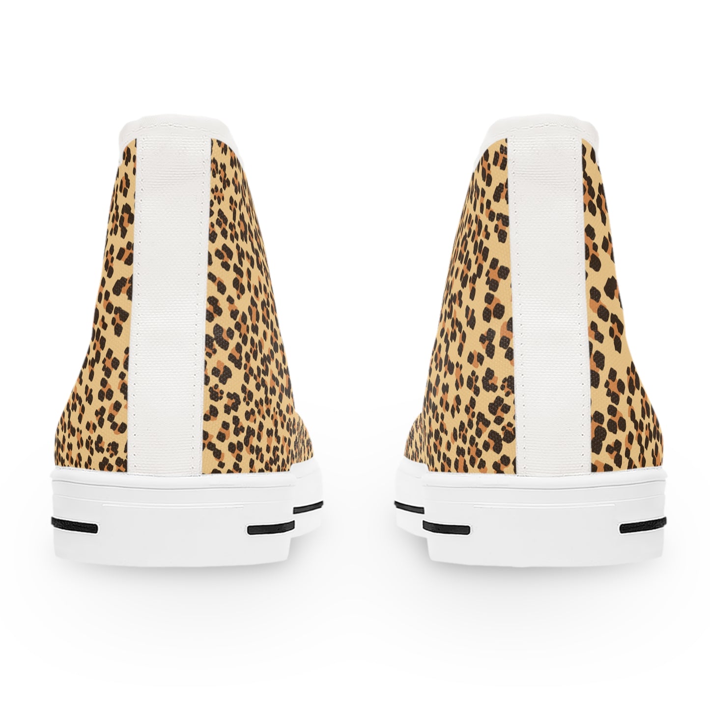 Leopard Print Women's High Top Sneakers - Stylish & Trendy Footwear for Everyday Adventures