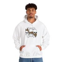 Skull Print Hoodie - Unisex Sweatshirt