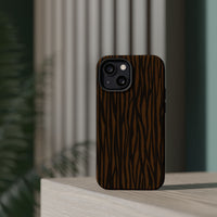 Stylish Magnetic Tough Phone Case - Bold Striped Design