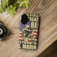 Military-Themed Phone Case - 'God Created Beer' Design