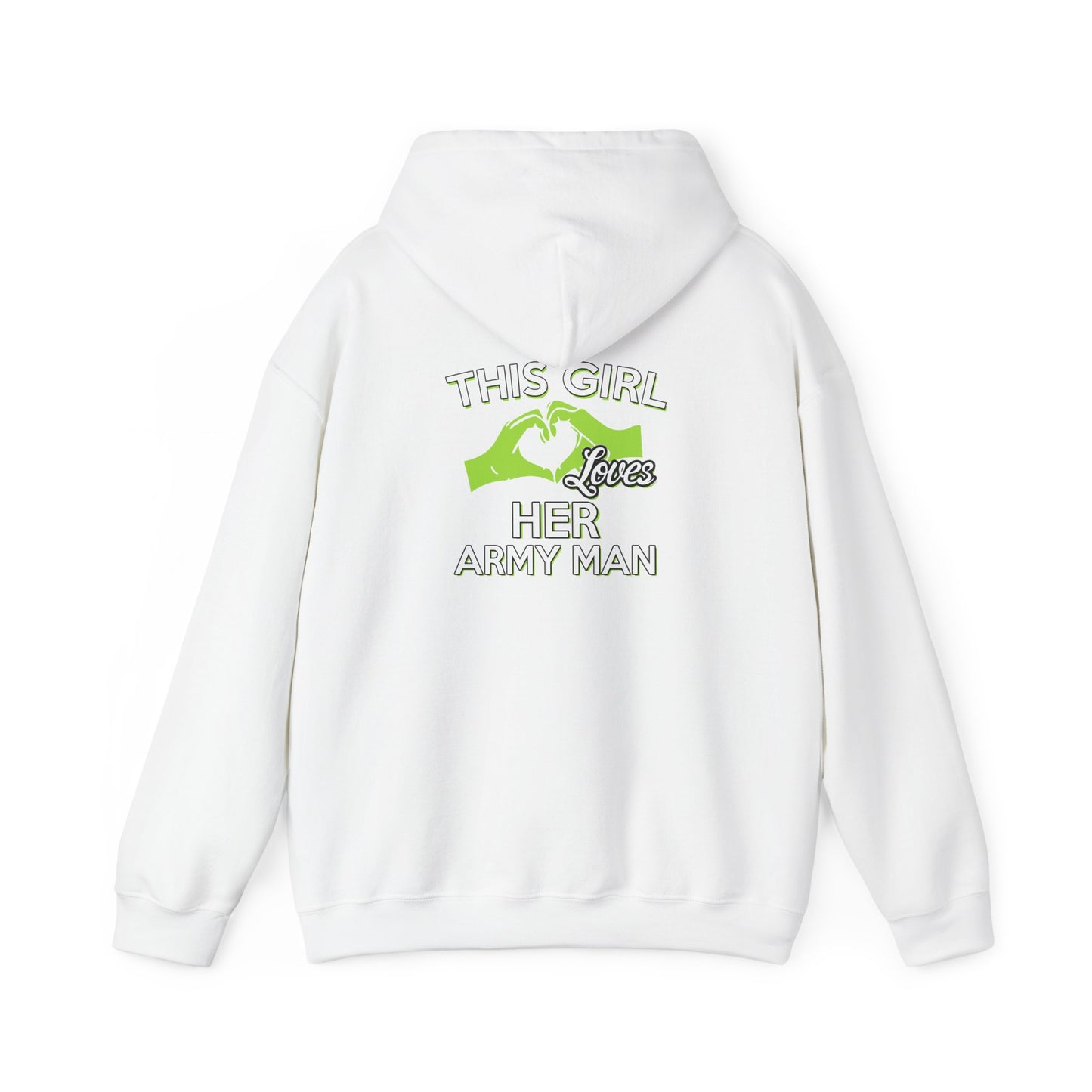 This Girl Loves Her Army Man Hoodie, Military Sweatshirt, Unisex Army Merchandise, Gifts for Military Spouses, Patriotic