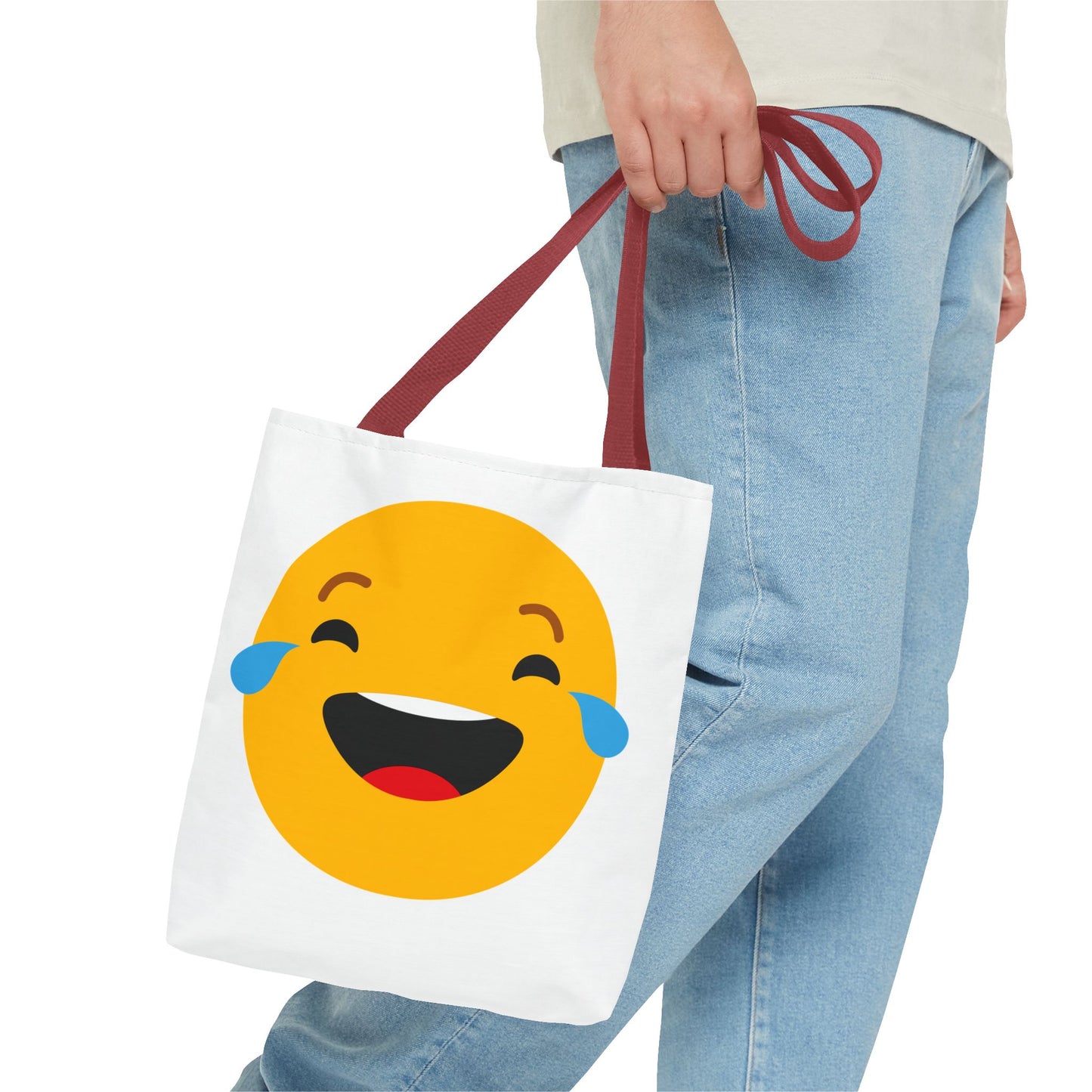 Funny Emoji Tote Bag - Smiling & Laughing Faces