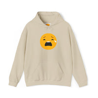 Unisex Heavy Blend™ Sad Emoji Hoodie - Cozy & Expressive Sweatshirt
