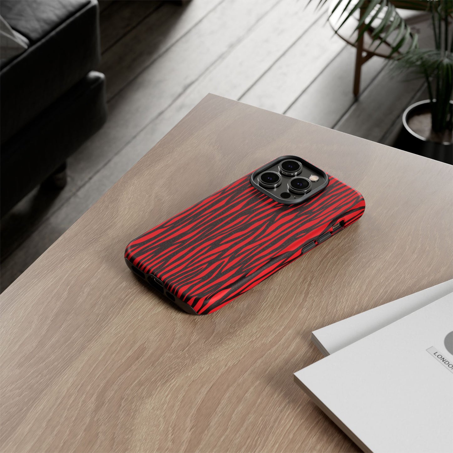 Bold Zebra Print Phone Case - Tough Protection for Trendsetters