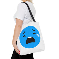Emotional Expression Tote Bag - Cute Sad Face Design
