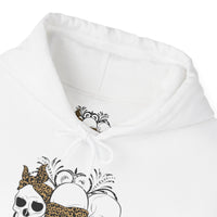 Skull Print Hoodie - Unisex Sweatshirt