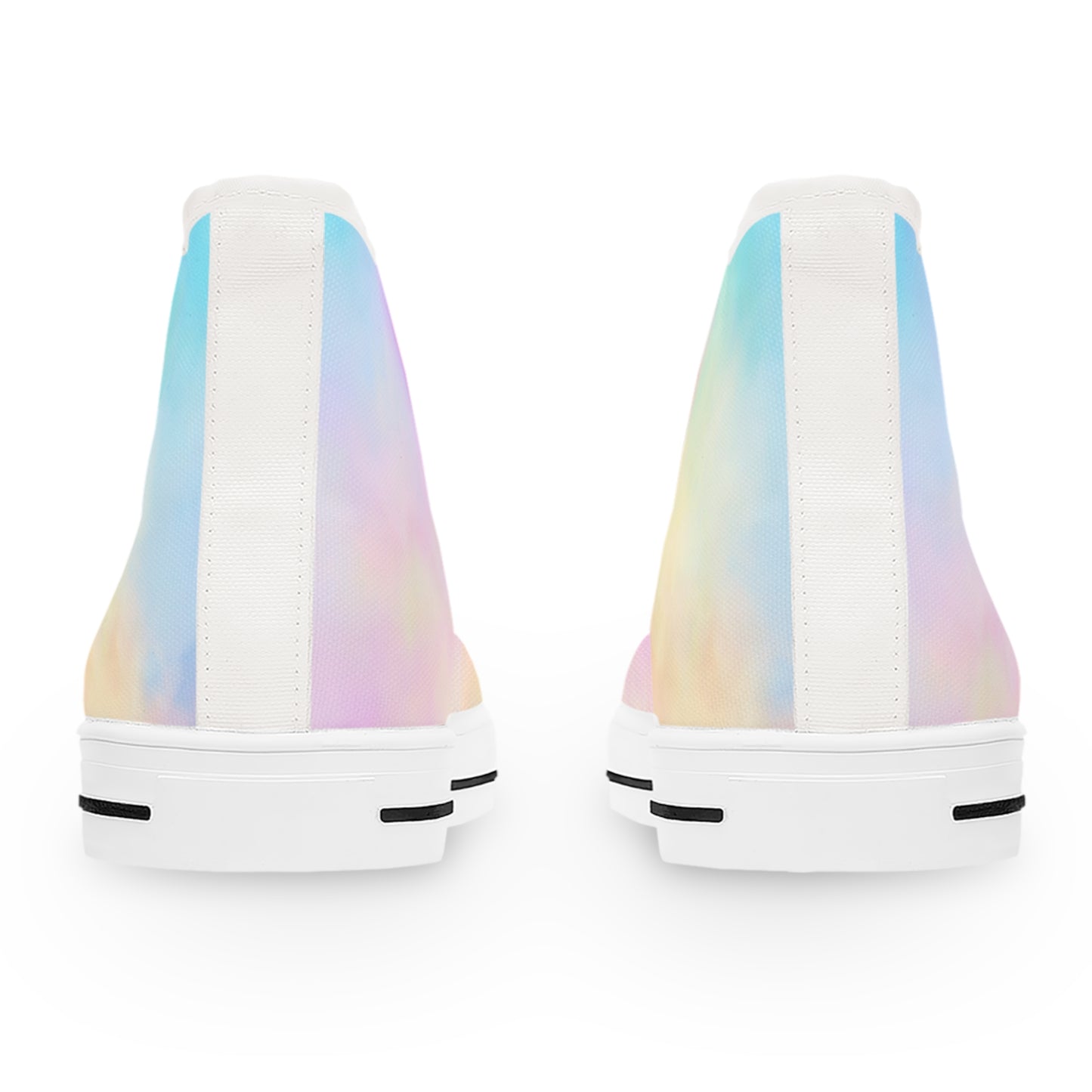 Pastel Gradient Women's High Top Sneakers - Stylish, Comfortable, and Perfect for Casual Wear