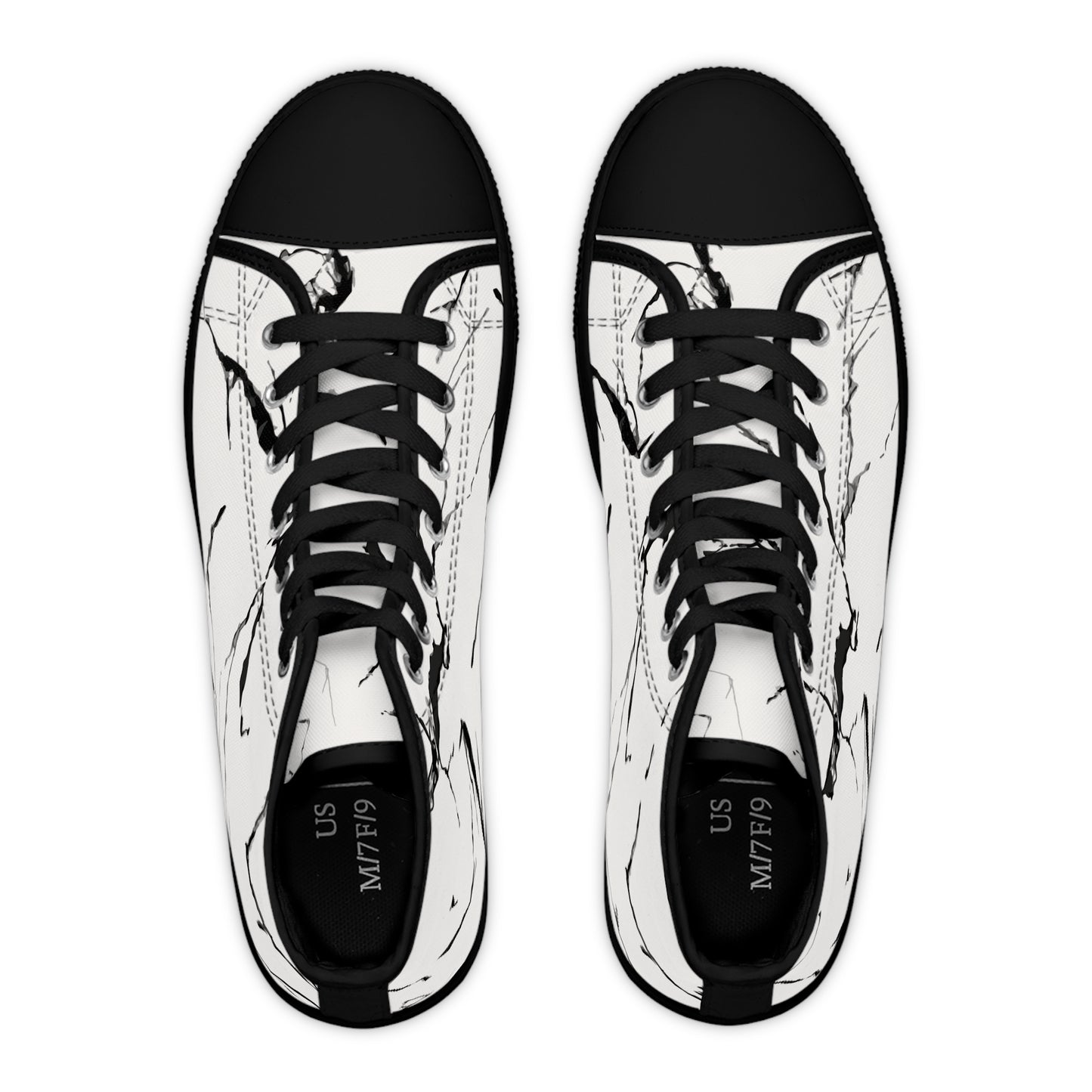 Marble Print High Top Sneakers for Trendy Women