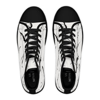 Marble Print High Top Sneakers for Trendy Women