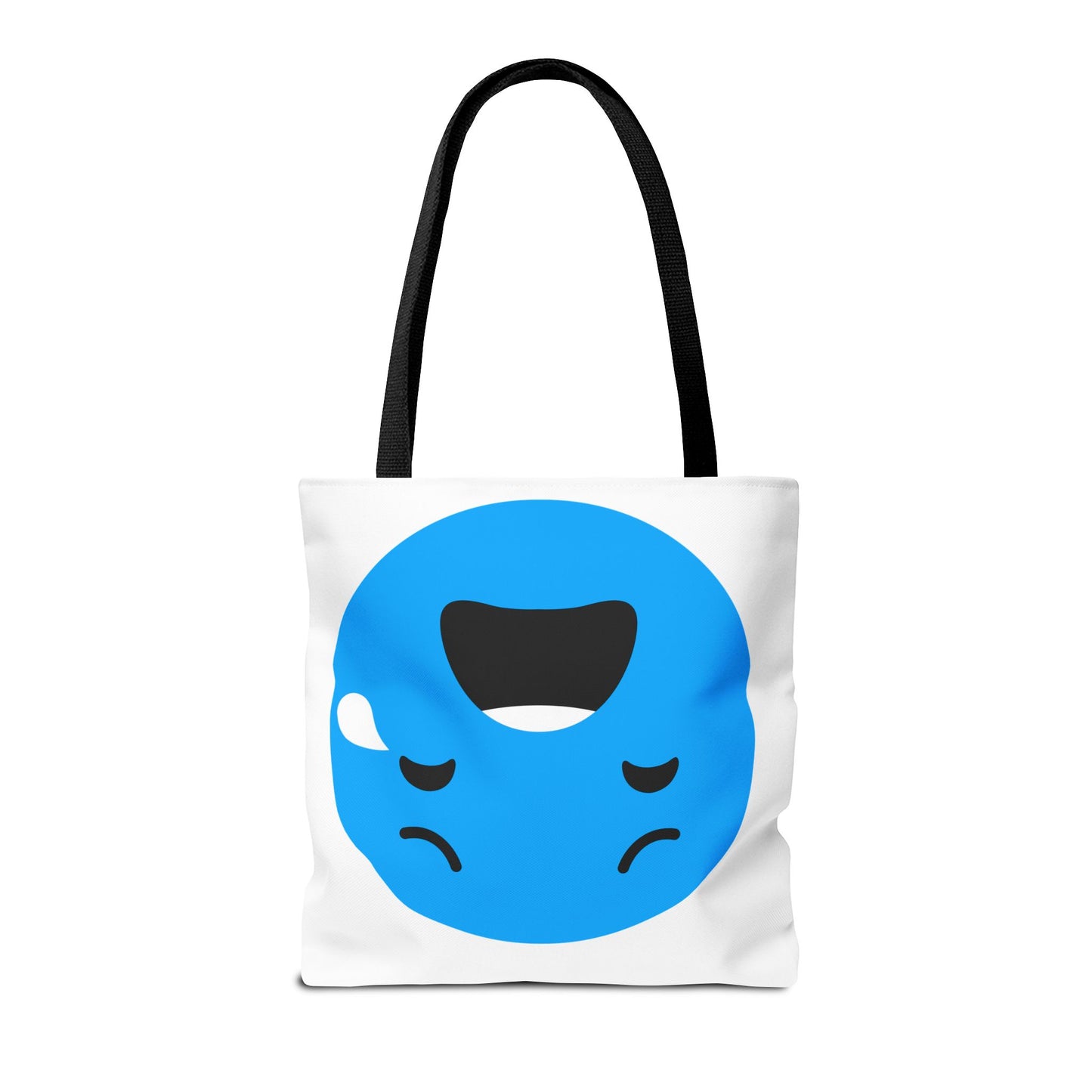 Emotional Expression Tote Bag - Cute Sad Face Design