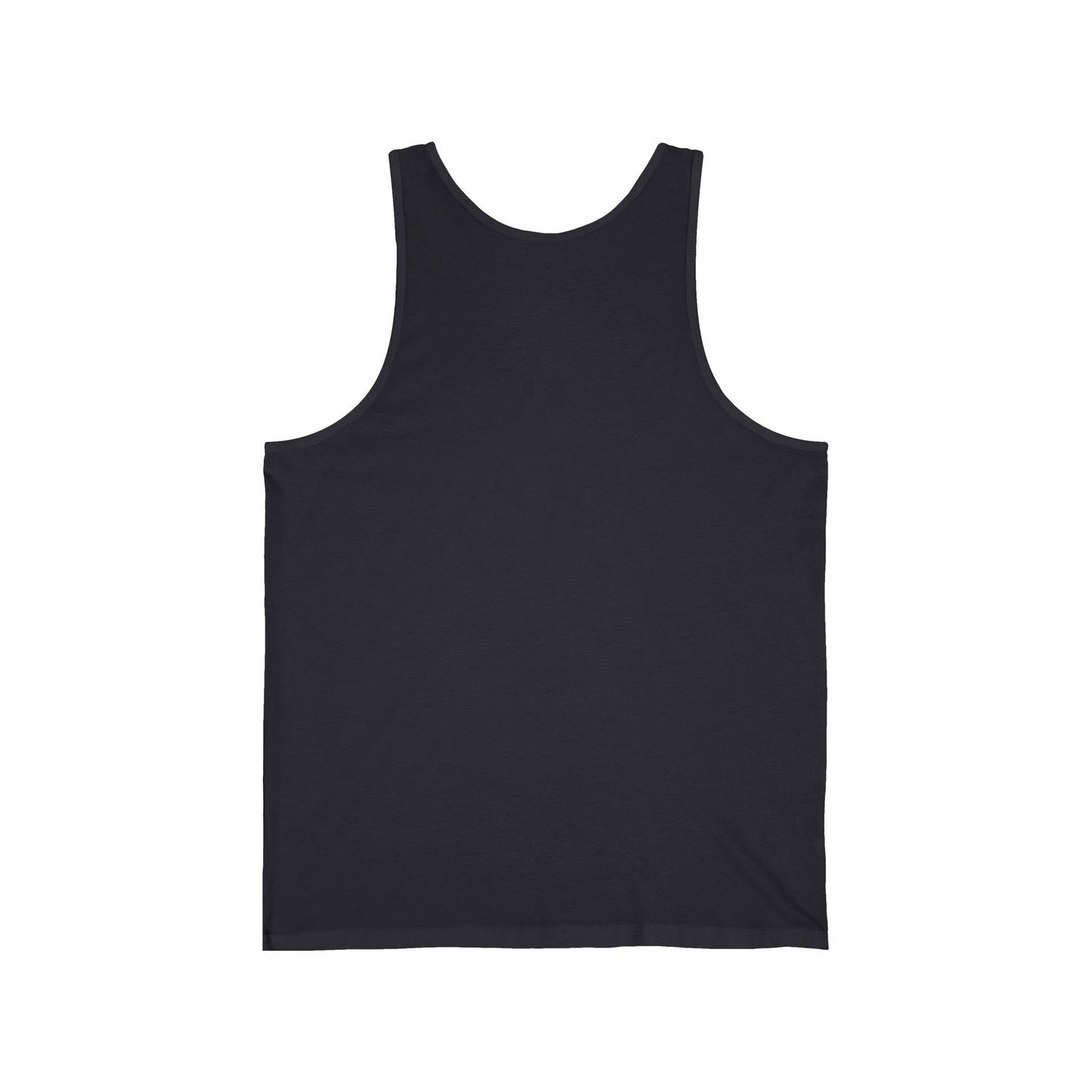 Unisex Jersey Tank - Howling Dog & Birds Design