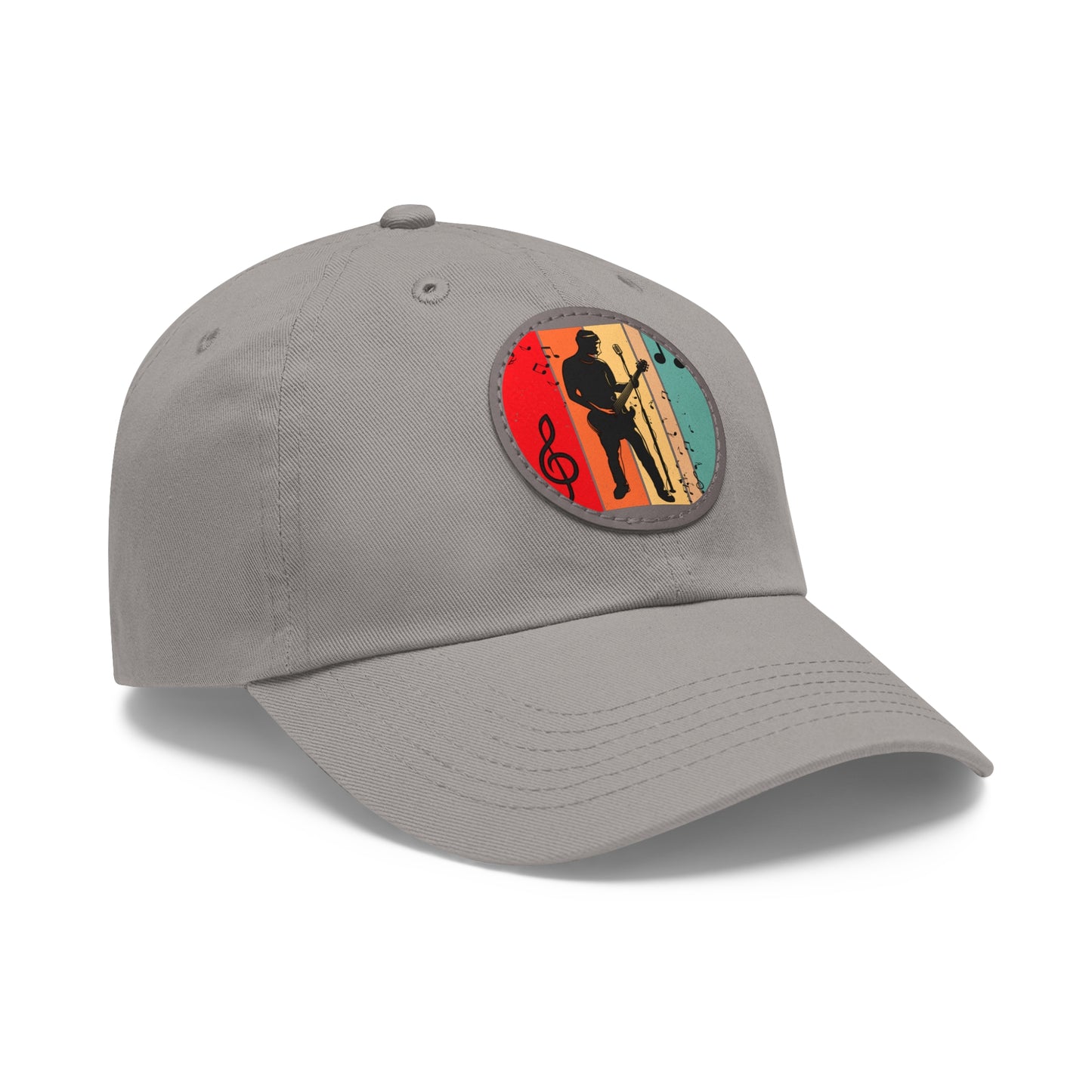 Musician Dad Hat with Leather Patch - Stylish Cap for Music Lovers
