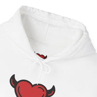 Devilish Heart Hoodie - Unisex Heavy Blend™ Sweatshirt for Fun-Loving Spirits