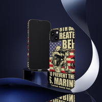 Military-Themed Phone Case - 'God Created Beer' Design