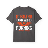 Unisex Husband and Wife Running T-Shirt - Partners for Life - Casual Gift for Couples
