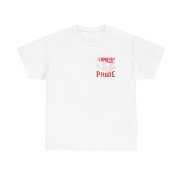 Temporary Pride Unisex Cotton Tee, Fitness Shirt, Apparel, Workout Top,  Gift, Celebration Tee