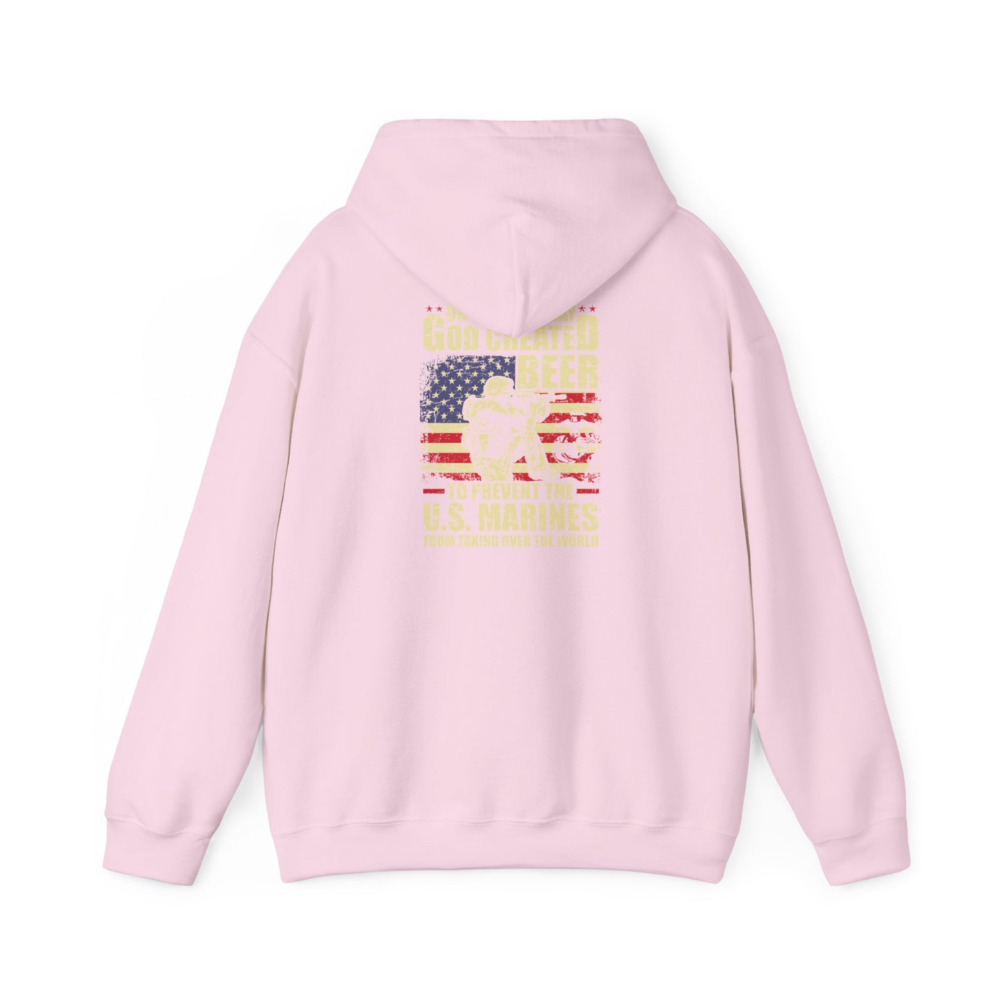 God Created Beer Hoodie, Marine Sweatshirt - Funny Drinking Gift, Unisex Pullover, Alcohol Lover, Birthday Present, Cool